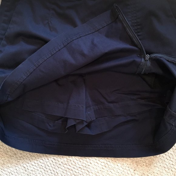 Tommy Hilfiger crisp stretch cotton navy skort 10 - Picture 7 of 9